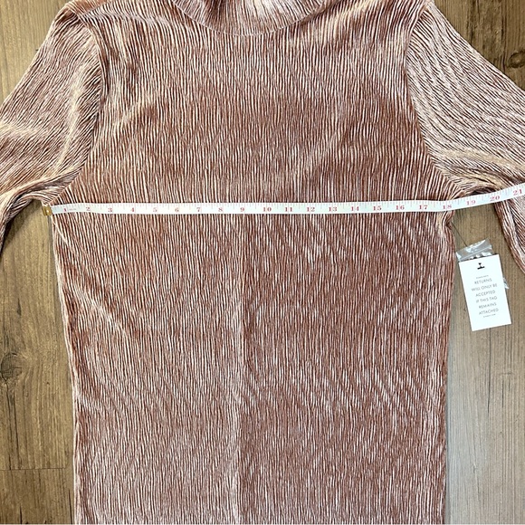 Eloquii Blush Velvet Textured Bell Flare Sleeve Mini Dress - Picture 8 of 13